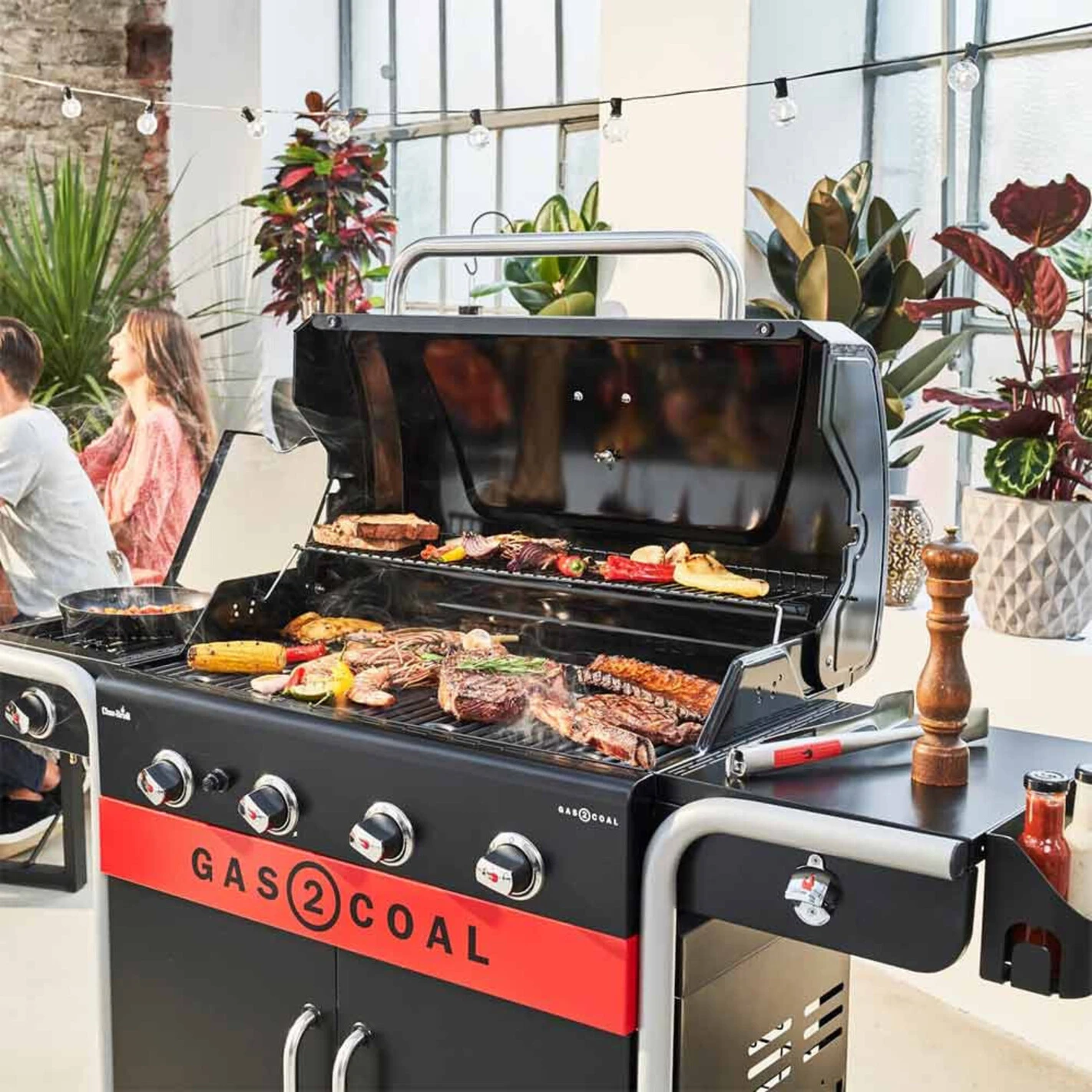 Barbecue Hybride Gaz Et Charbon Gas2Coal 440 - Char-Broil – Image 5