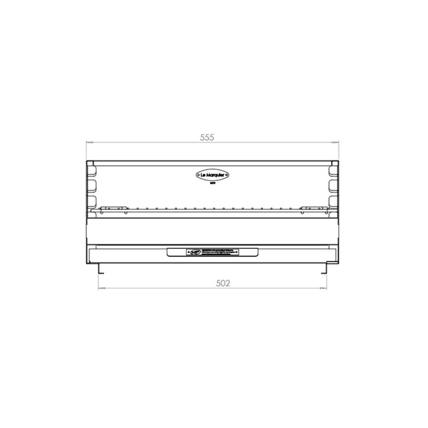 Barbecue Charbon Vulcain INOX 54 X 32 - Le Marquier – Image 2