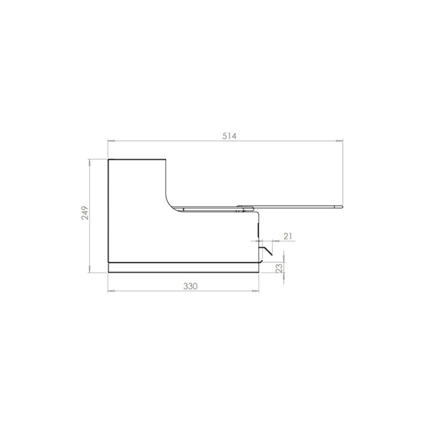 Barbecue Charbon Vulcain INOX 54 X 32 - Le Marquier – Image 3