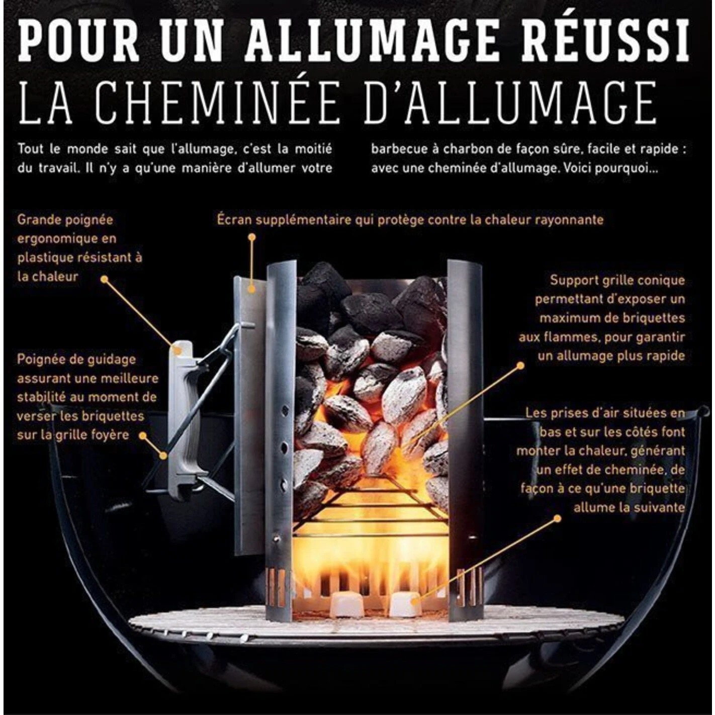 Kit Cheminée D'allumage Weber (briquettes + Allume-feux Inclus) – Image 5