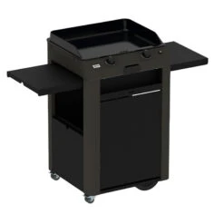 Combo Plancha Gaz Fusion 60 Gris Cargo 2 Brûleurs Avec Chariot - ENO