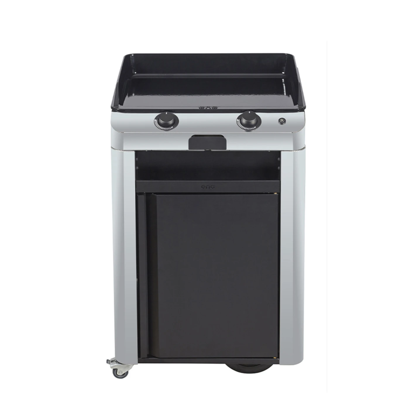 Combo Plancha Gaz Fusion 60 Inox Marin 2 Brûleurs Avec Chariot - ENO – Image 2