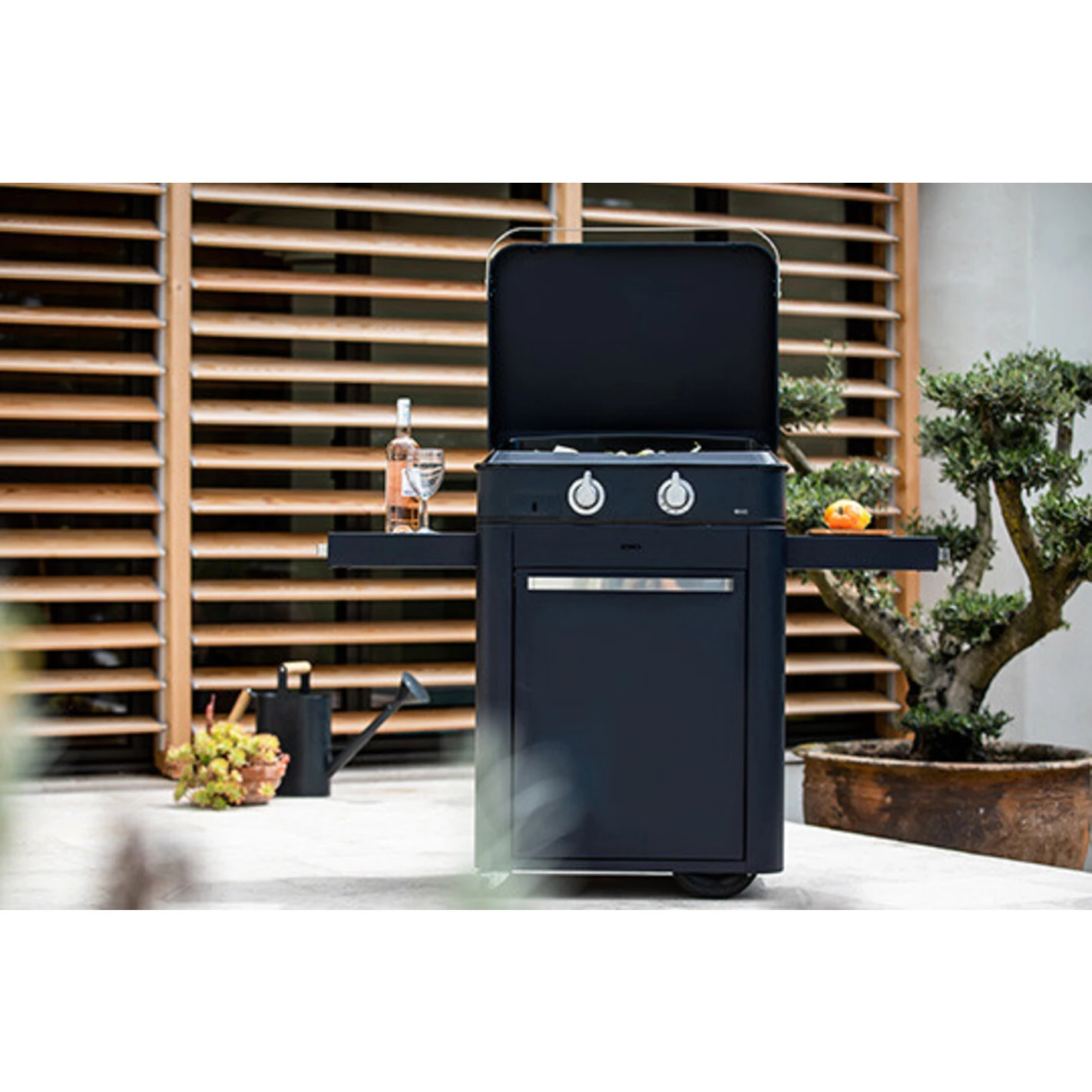 Combo Plancha Gaz Enosign 65 Bleu (Chariot Et Capot) - ENO* – Image 3