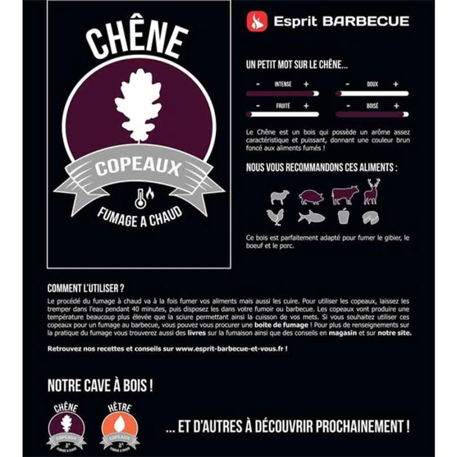 Sac De Copeaux De Chêne 15 Kg - Esprit Barbecue – Image 2