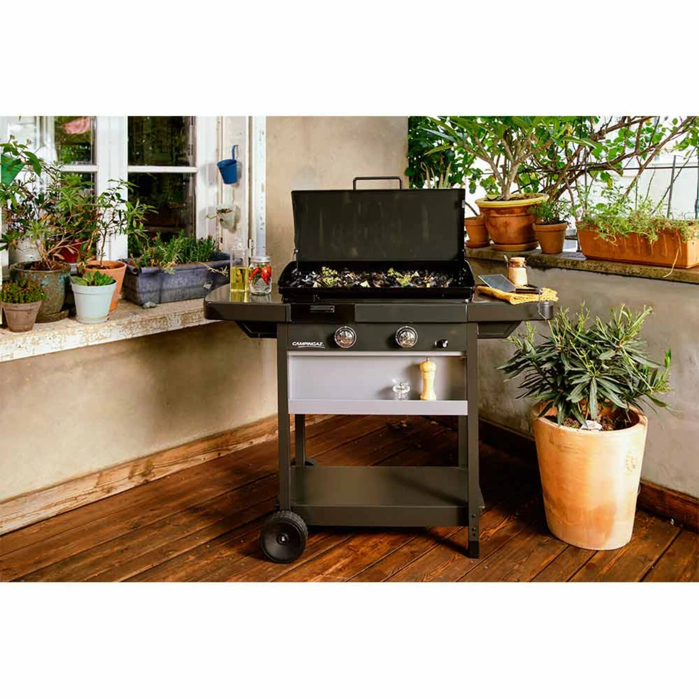 Combo Plancha Gaz EX Plus (chariot + Couvercle) - Campingaz – Image 4