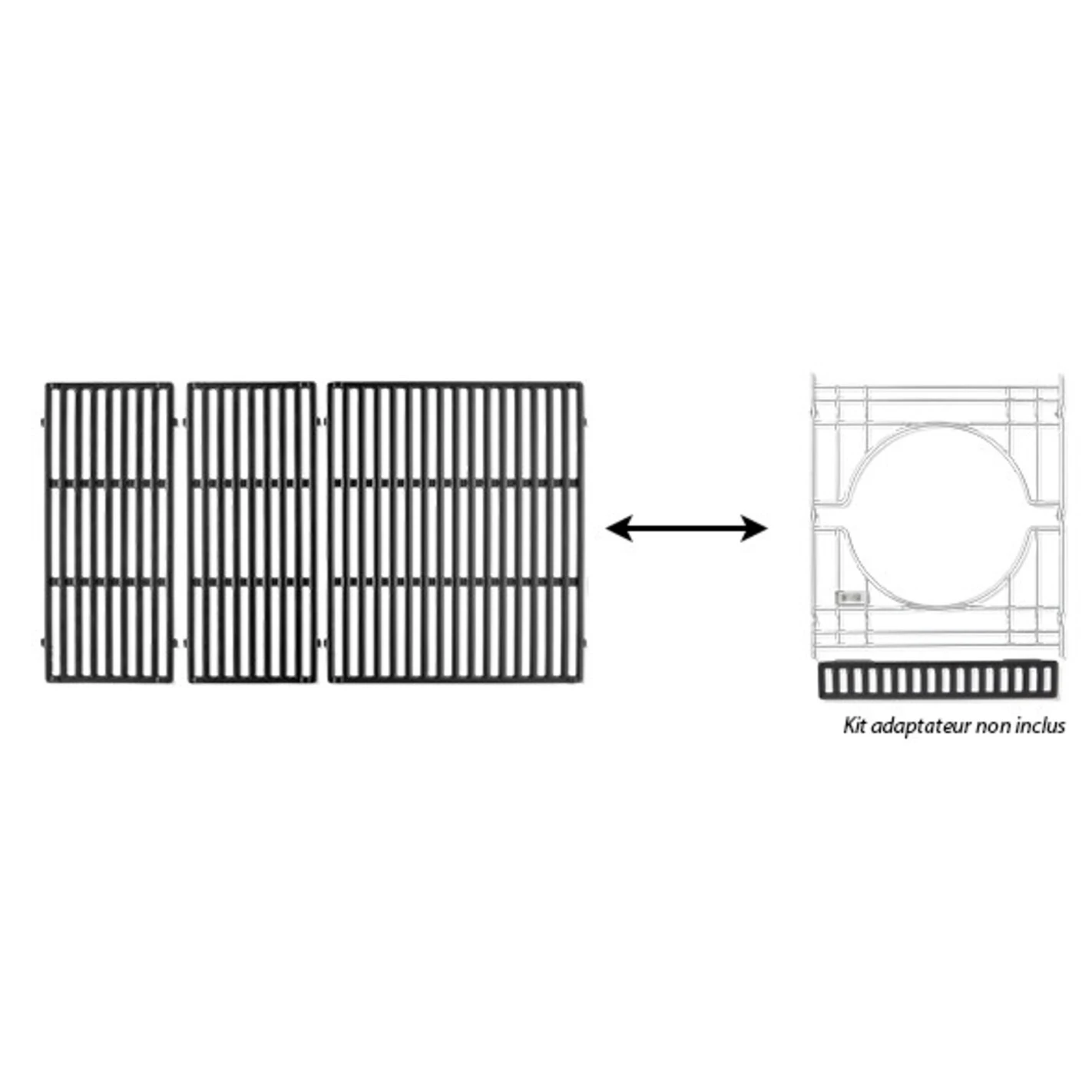 Grilles Fonte émaillée Crafted Genesis 400 (2016+) - Weber – Image 2