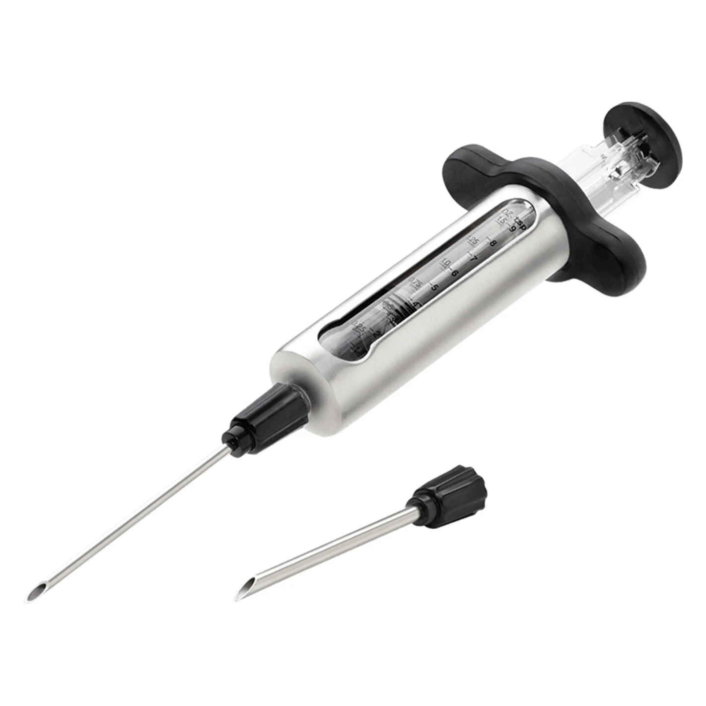 Seringue Ă Marinade Inox 2 Aiguilles + 2 Brosses - Napoleon