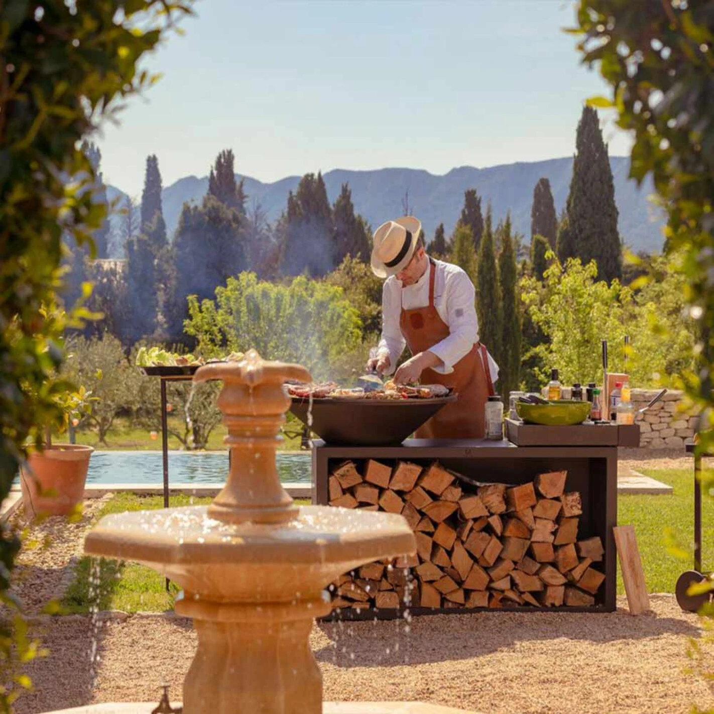 Brasero OFYR Island Noir 85 Céramique Gris Foncé + Housse – Image 3