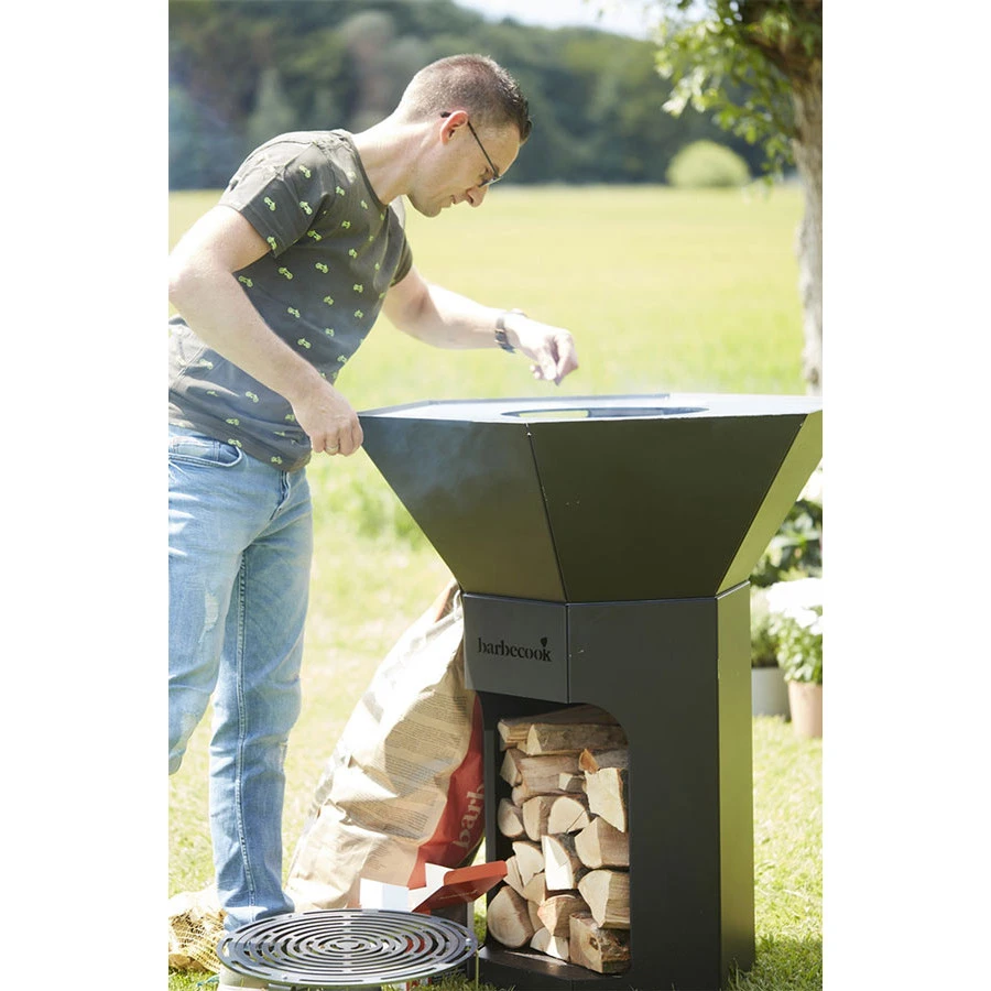 Brasero Plancha Nestor Original Noir Acier Galvanisé - Barbecook – Image 4