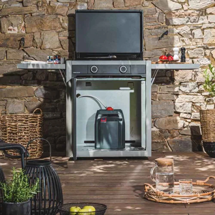 PACK Combo Plancha Gaz Modern 60 Acier Gris / Noir + Chariot + Kit De Nettoyage - Forge Adour – Image 4