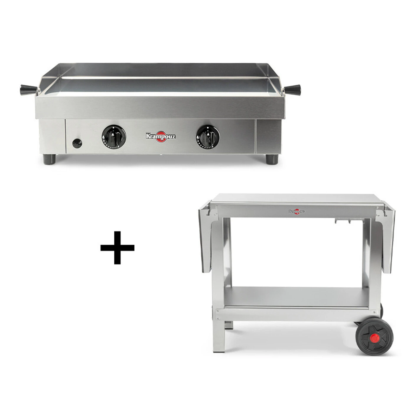 Pack Plancha Gaz Saveur 64 Cm + Desserte Plein Air - Krampouz