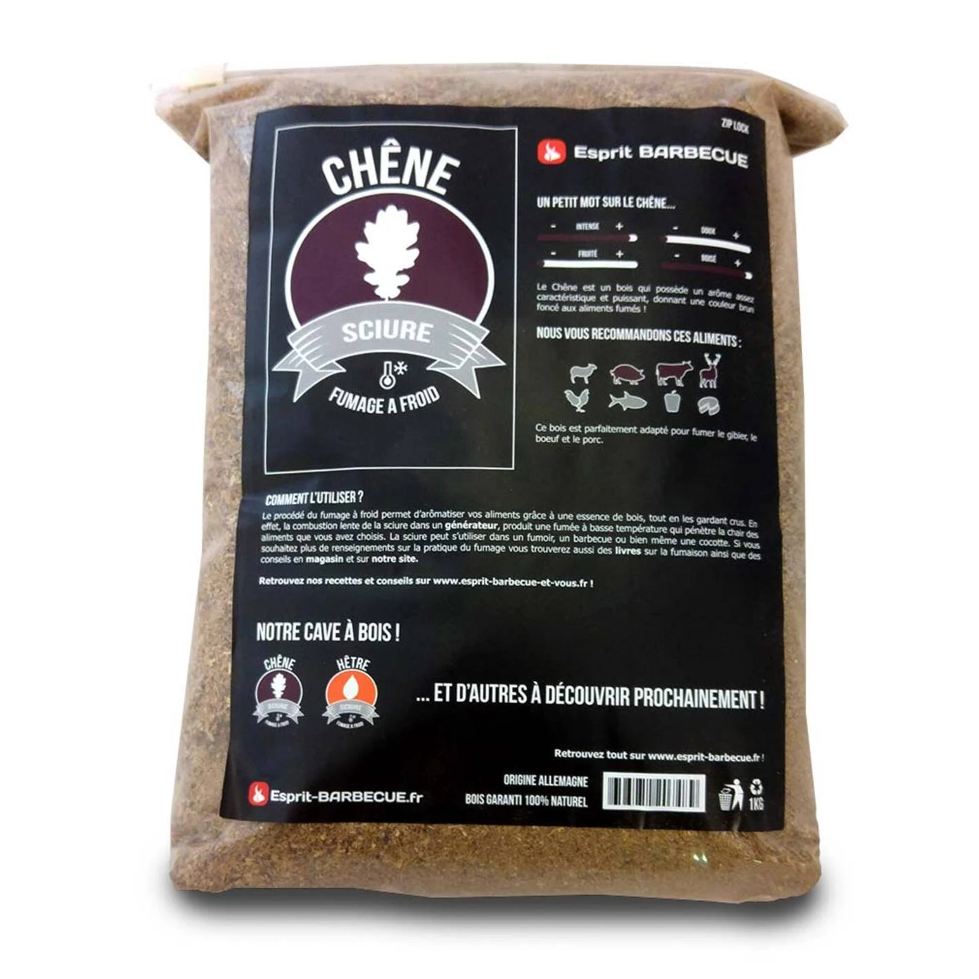 Pack Sciure Pour Fumoir 3 Kg Hêtre + 1 Kg Chêne - Esprit Barbecue – Image 4