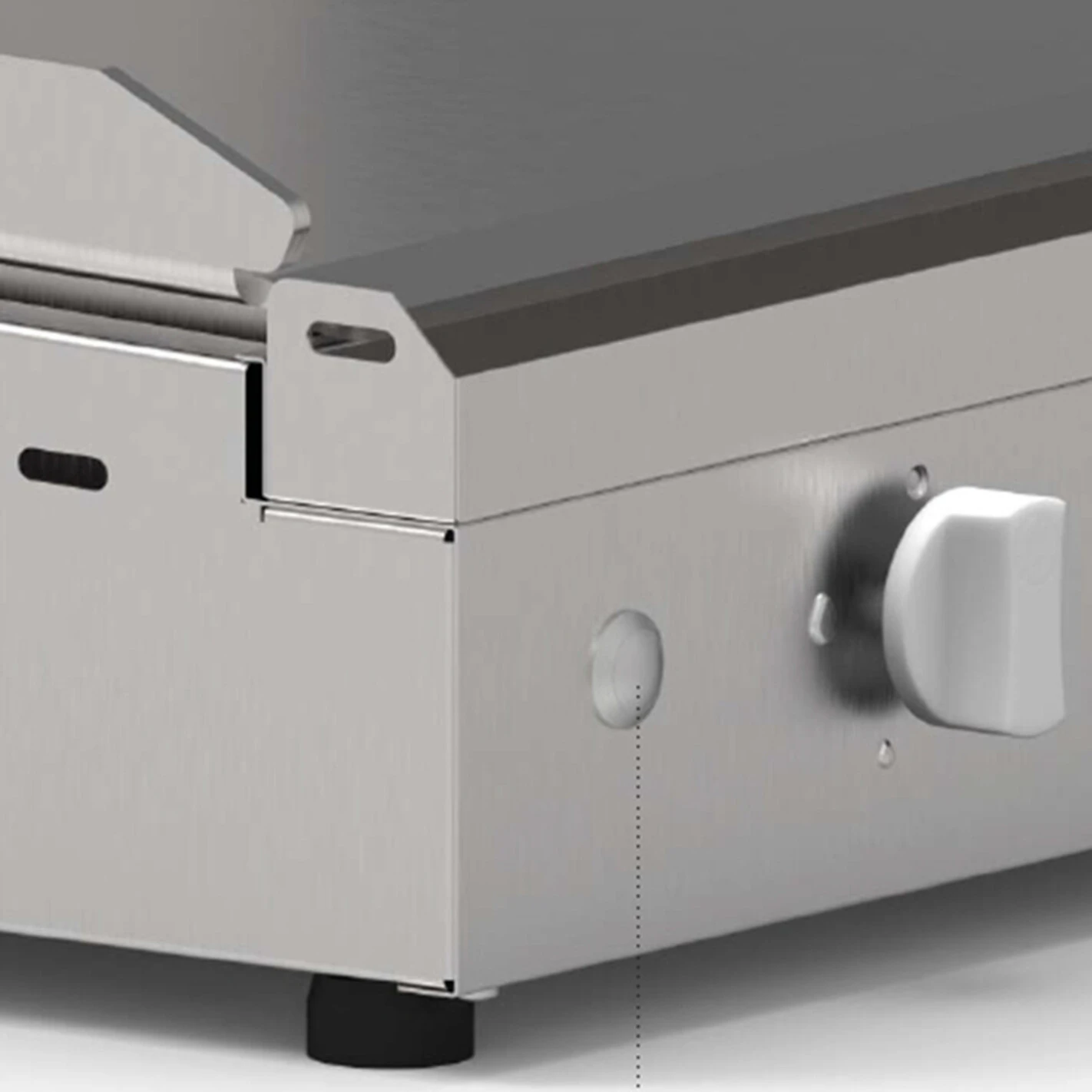 Plancha Gaz Chef 80 Lisse Rainurée - Planet – Image 3