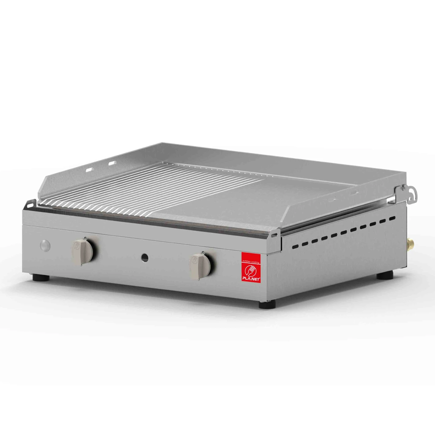 Plancha Gaz Chef 55 Lisse Rainurée - Planet