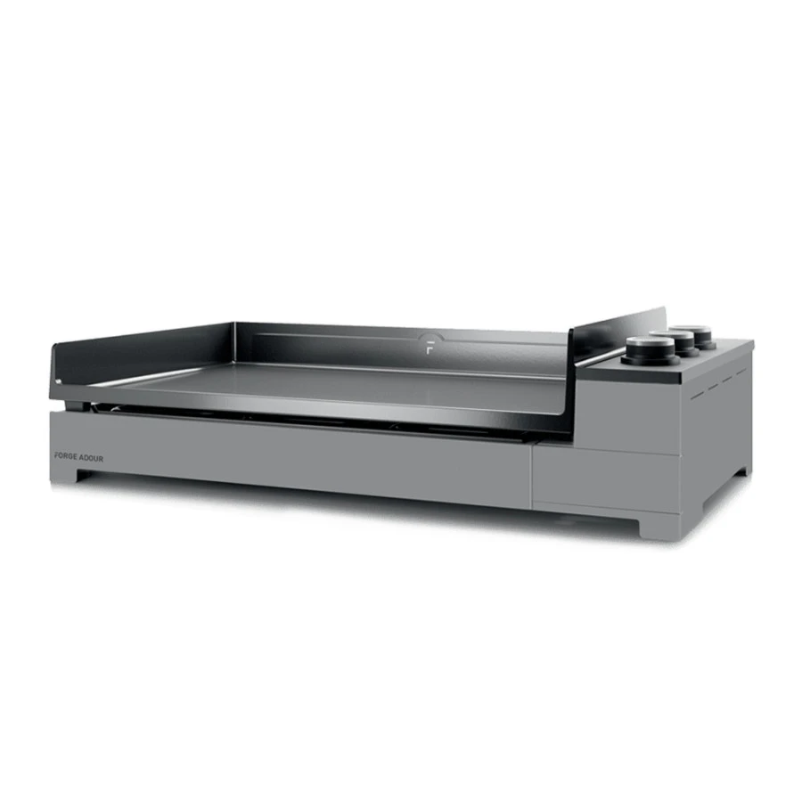Plancha Gaz Premium 75 Noir Et Gris - Forge Adour