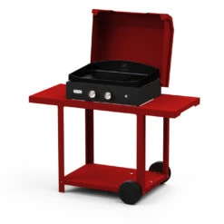 Combo Plancha Gaz Pure Grill 260 Edition Rouge (chariot + Capot) - Le Marquier
