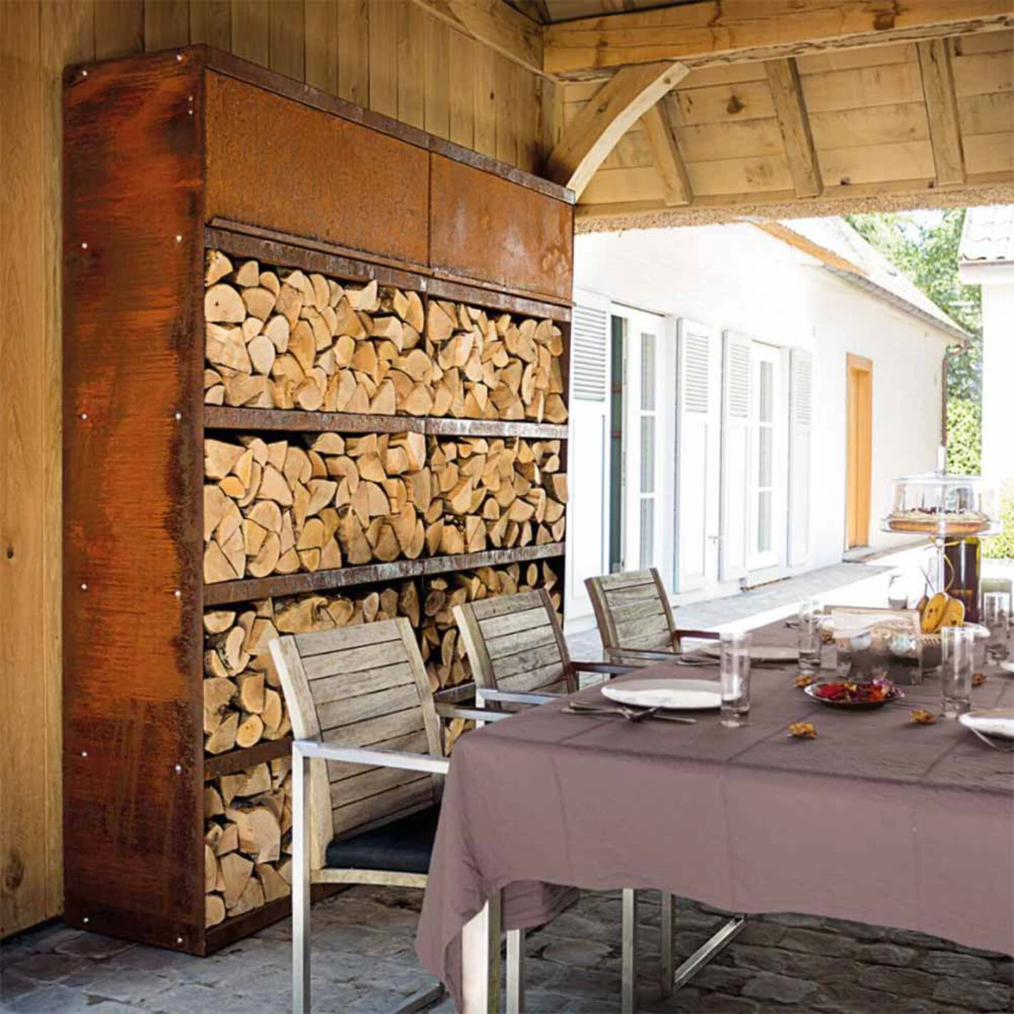 Etagère Range Bois Corten 200 - Ofyr – Image 2