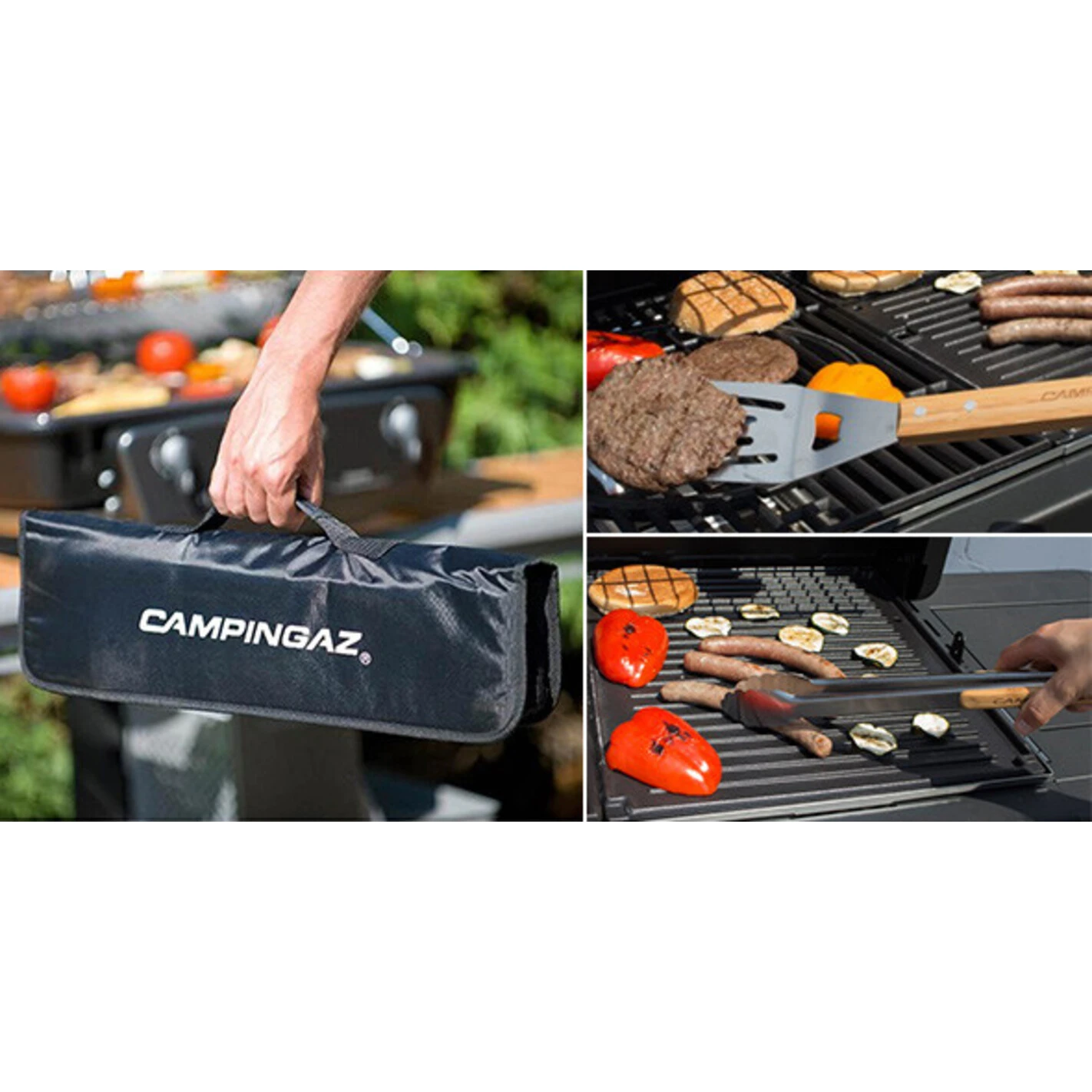 Set 5 Ustensiles Bambou Pour Barbecue Avec Sacoche - Campingaz – Image 4