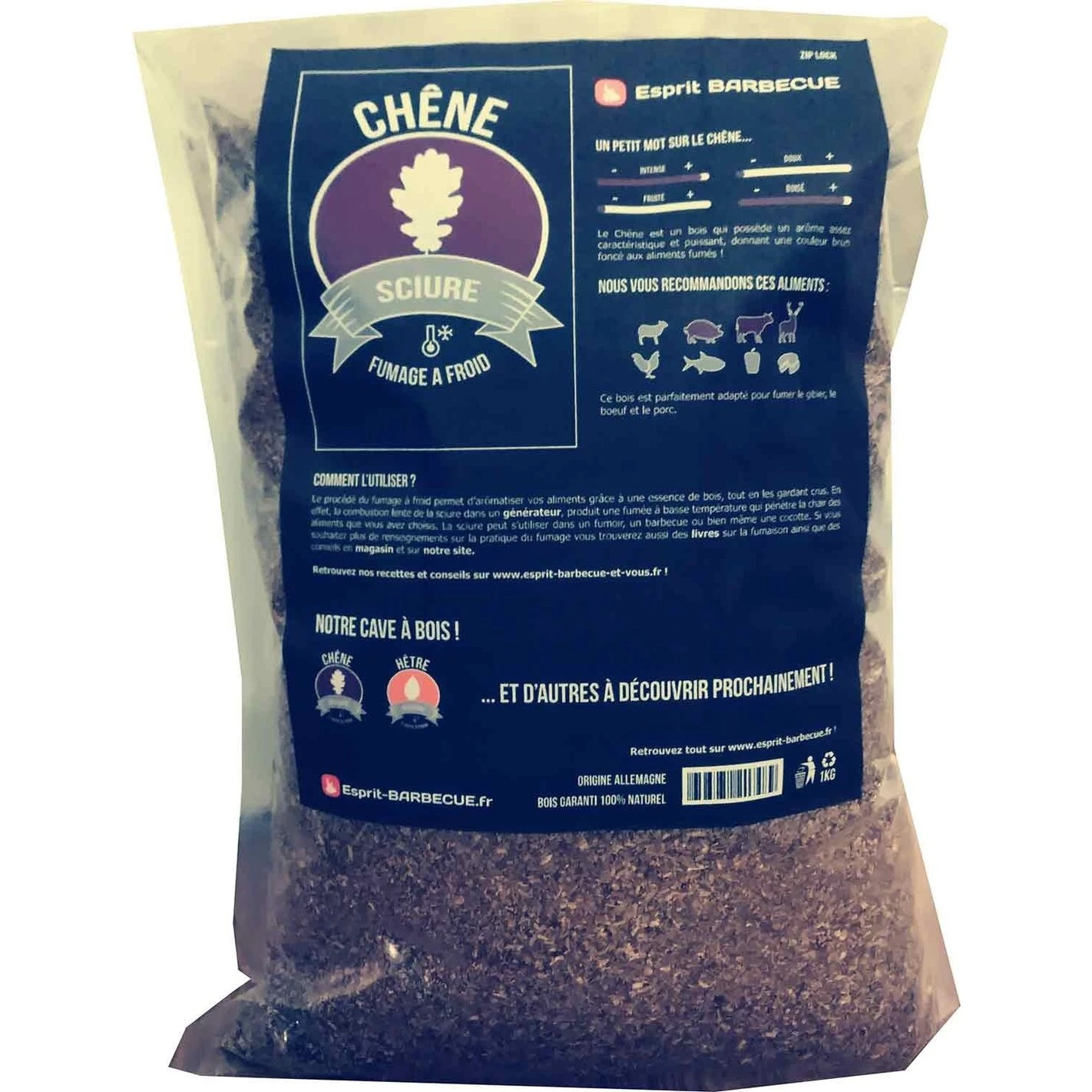 Sciure De Fumage ChĂŞne 15 Kg - Esprit Barbecue