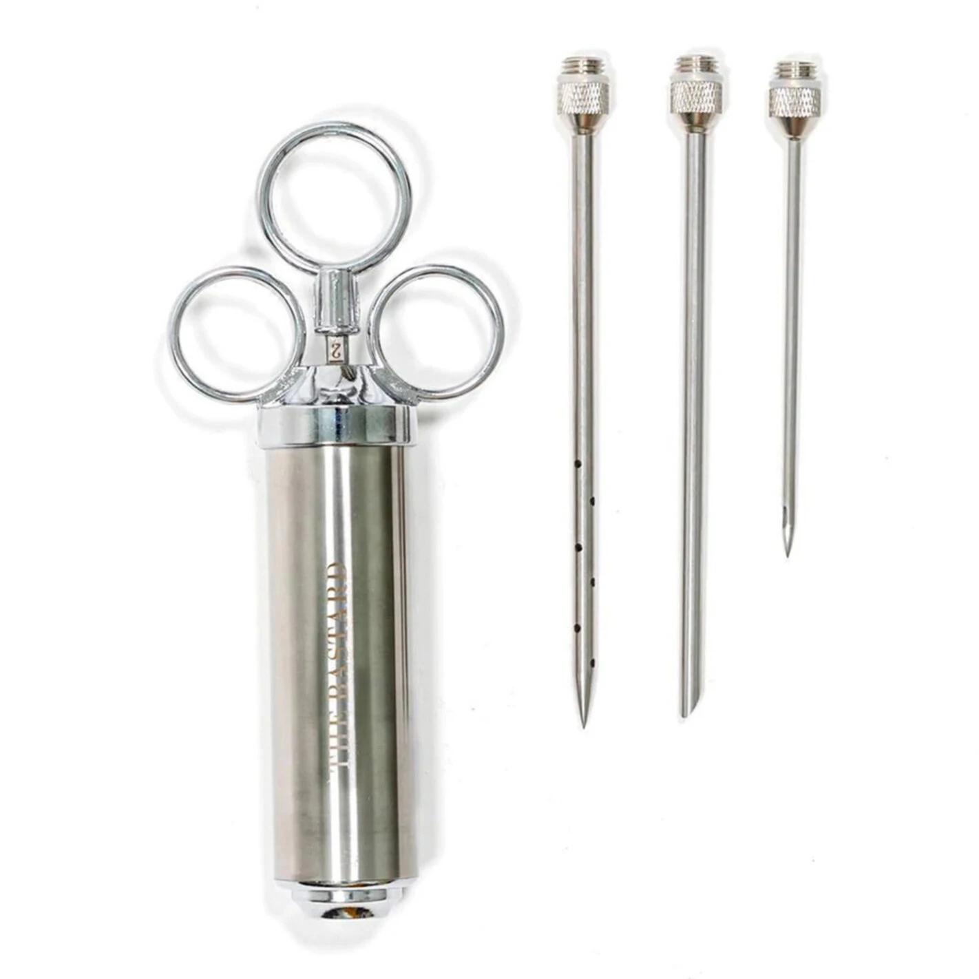 Seringue à Marinade + 3 Aiguilles En Inox Serious Injector - The Bastard