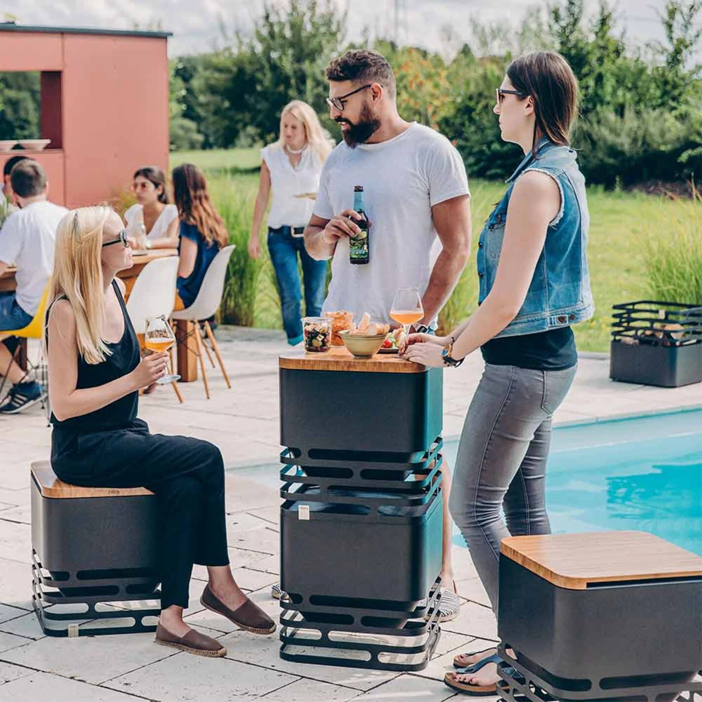 Tablette Pour Brasero Cube En Bambou - Höfats – Image 8