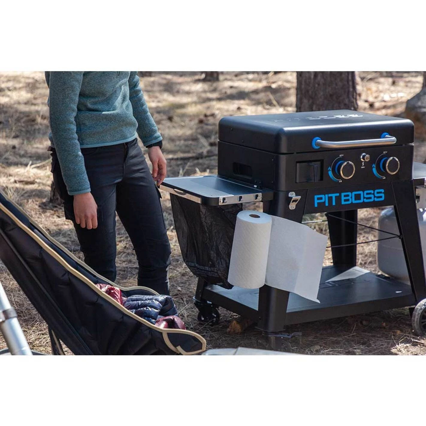 Plancha Gaz Ultimate 2 Brûleurs + Chariot - Pit Boss* – Image 7